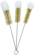 HUJI Stainless Steel Multi-Purpose Cleaning Brushes, Soft Tip, Set of 3