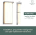 14 Inch 3000K Hamilton Hills Silver Squared Flush Mount Outdoor Light Fixture | Modern Front Door Exterior Light
