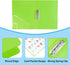 PATIKIL 9.3x12.2" Punchless Binder Clamp, 2 Pcs Plastic Clip Binder Without Rings for A4 Size Paper, Green