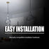 Ciata 5 Inch 50 Lighting Canopy Kit with Hook, Mounting Hardware for Chandelier, Ceiling Fan, Swag Light Fixture