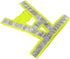 vanki 2PCS High Safety Security Visibility Reflective Reflector Vest Gear Biking Running Jogging