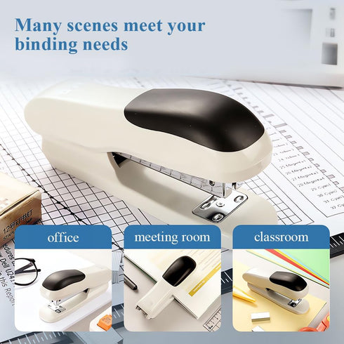 M&G Desktop Stapler (Grey) with 25 Sheet Capacity, Two Binding Modes & 1000 Staples for Office, School, Home