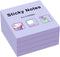 ZCZN Light Purple Sticky Notes, 3 x 3 in, 4 Pads/Pack, 100 Sheets/Pad