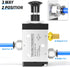 TAILONZ PNEUMATIC 3 Way 2 Position Air Hand Lever Operated Valve, 1/4"NPT Pneumatic Solenoid Valve