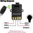 QOFOWIN 328 12V/24V/48V/72V 30A,12v Wireless Remote Switch with ft Long Range,DC Current Rating Remote Control Switch