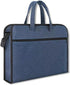 Document Bag, Waterproof Oxford Fabric Zippered with Handle, Lightweight Portable File Tote for Papers
