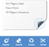 Magnetic Whiteboard for Fridge, 11 x 17 Inches Small Dry Erase Board with 4 Markers and 1 Eraser