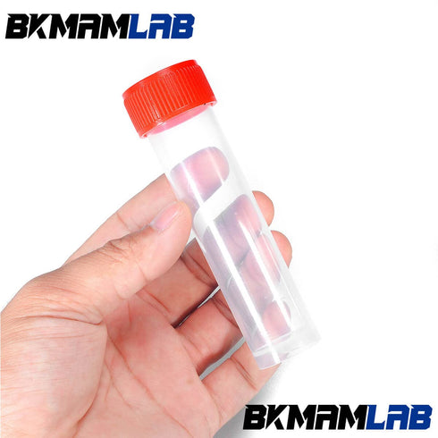 30ml Plastic Small Vials with Screw Caps, Sample Tubes, 30pcs, PP Material, Free from DNase, RNase, Human DNA