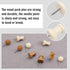 Push Pins, Decorative Thumb Tacks for Cork Board, Wooden Thumb Tacks for Wall Hangings, with Storage Box (Coffee, White)