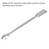 MECCANIXITY Micro Lab Spoons Mixing Spatula, 5.91" Silver Stainless Steel Pack of 8