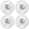 4 Pcs 660w 250v Medium Base E26 Lampholder Keyless Top Lamp Holder Ceiling Light Sockets White Phenolic