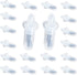 20 PCS Shutter Repair Plantation Shutter Replacement Parts, Plastic Spring Pins for Plantation Shutter Repair Kit