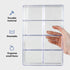 Carrotez Desk Drawer Organizer Tray, 8 Grid Stackable Clear Plastic Storage Organizer for Office Supplies