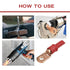 16Pcs 3/0 AWG 3/8" Stud Heavy Duty Copper Wire Lugs with Heat Shrink Tubing, Battery Cable Ends