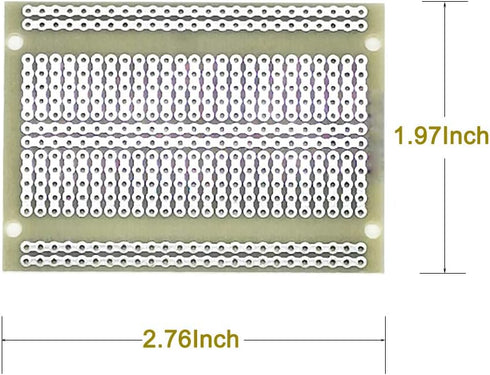 YUNGUI PCB Veroboard - 10PCS 5X7cm Protoboard for DIY Soldering and Electronic Experiment Projects