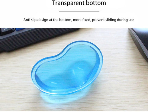 Silicone Mouse Wrist Rest, Heart-Shaped Mouse Pad Cool Hand Cushion for Relieving Pain, Wrist Support for Computer,
