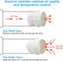 6 Inch PATIKIL Backdraft Damper, PVC Ducting Hose Airflow Insert Backflow Preventer Shutter, One-Way Draft Stopper