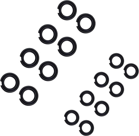 (8+8 Sets) 1/2 & 3/8" Impact Retaining Ring Clip with O-Ring for Milwaukee Electric Pneumatic Wrench