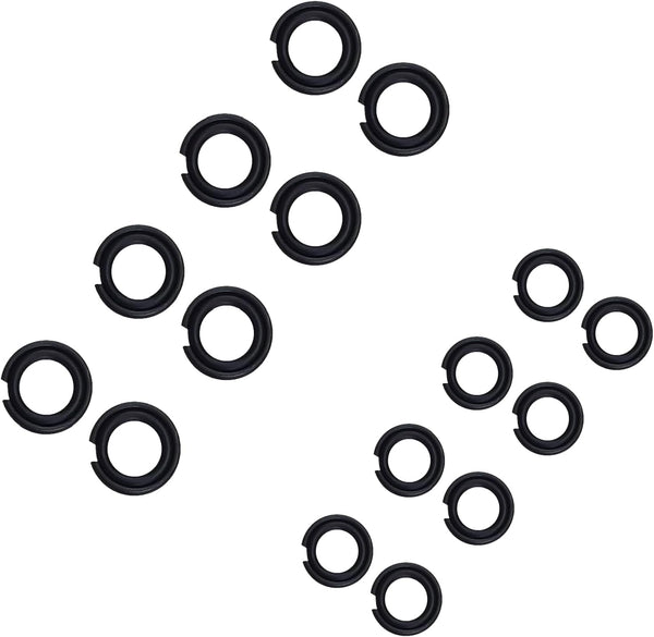 (8+8 Sets) 1/2 & 3/8" Impact Retaining Ring Clip with O-Ring for Milwaukee Electric Pneumatic Wrench