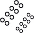 (8+8 Sets) 1/2 & 3/8" Impact Retaining Ring Clip with O-Ring for Milwaukee Electric Pneumatic Wrench