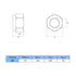 M6 x 1.0mm 304 Stainless Steel Self-Lock Hex Lock Nuts, Self Clinching Nuts, 50 PCS
