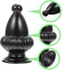 Uonlytech 2pcs Decorative Lamp Finial Knob Elegant Black Aluminum Lampshade Accessory Compatible with Floor and Table