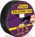 ATack Silicone Self-Fusing Tape, 1-Inch x 36-Foot, Black Waterproof Professional Grade Weatherproof Sealing Wrap Tape