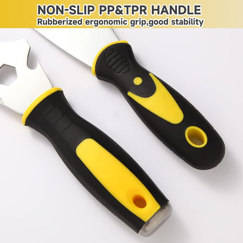 3Pcs Putty Knife Set - 2" 4" Stainless Steel Spackle Knives for Repairing Drywall and Applying Putty, Plaster, Cement