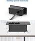 Jgstkcity 30W Strip,2 4 Table,10ft USB C Recessed Power Strip,Flat Plug Power Outlets USB Ports,Furniture Flush Mount