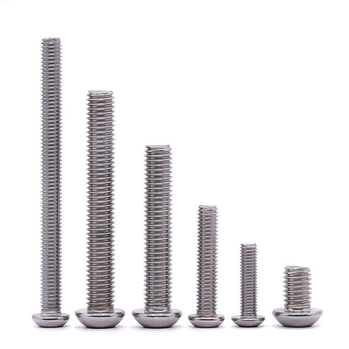 5/16-18 x 1" Button Head Socket Cap Bolts Screws, 304 Stainless Steel 18-8, Full Thread, Coarse Thread, 20 PCS, Allen