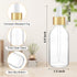 24 Pack 2oz Clear Glass Bottles with Golden Top Eye Droppers for Essential Oils, Perfumes & Lab Chemicals