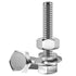 (20 Sets) 1/4-20x1-1/2" Hex Head Stainless Steel Bolts and Nuts | 304 Stainless Steel with Washers, Fully Threaded