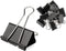 ZZTX Small Size Black Binder Clips, 1.0 Inches, 36 Pack Paper Clamps