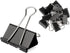 ZZTX Small Size Black Binder Clips, 1.0 Inches, 36 Pack Paper Clamps