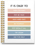 Boho Mental Health Notebooks - College Ruled, 5.5×8.3, Rainbow Inspirational Spiral Notebooks for Work