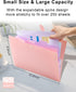 Expanding File Folder - 5 Pocket Cute Folders with Labels - Letter Size Accordion File Organizer for Documents