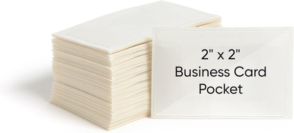 Smead Self-Adhesive Poly Pocket, Document Size, Clear Adhesive Pockets, 100 per Box