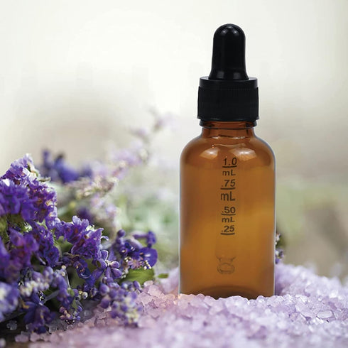 28 Pack 2oz Amber Glass Tincture Bottles with Dropper, Funnels & Labels for Homemade Essential Oils, 60ml
