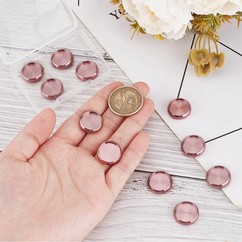 BENECREAT 11Pcs Aluminium Alloy Binding Discs, 18mm/0.7 Inch Metal Discbound Expansion Discs for Notebook