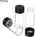 PATIKIL 5mL Reagent Media Bottle, 10 Pack Round Glass Storage Bottles Plastic Screw Cap for Lab Home, Clear by PATIKIL