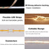 24V 3000K 16.4ft 4000Lm CRI>90 480LEDs/M TOPAI COB LED Strip Warm White Outdoor Waterproof Super Bright Self Adhesive