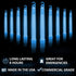 Cyalume Glow Sticks Military Grade Lightstick, Premium Blue, 6” SnapLight, 8 Hour Duration, Bulk Pack of 10
