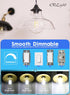 12W Dimmable Bulb 5000K G40 5 Inch 90W 900LM, E26 G125 Bulbs, Dimming CRLight LED Large Globe Daylight White Glow