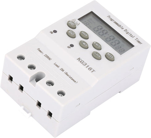 YWBL-WH Microcomputer Time Control Switch KG316T 220V Programmable Digital Timer Switch 1Min - 168H