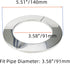 Wall Split Flange, Stainless Steel Round Escutcheon Plate for 3.58"/91mm Diameter Pipe, Pack of 2