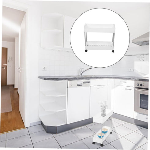 Multi-Tier Rolling Storage Cart - Snack Organizer