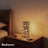Bedside Table Lamp Rotating Night Light Led Lights for Girls Bedroom Decor Living Room Star Projector Shadow USB Floor