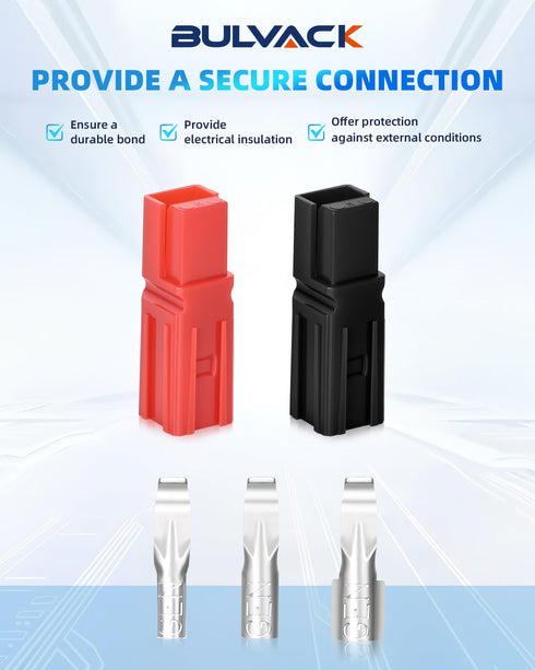 108 PCS 15/30/45 Amp Power Connectors Assortment Kit, Quick Disconnect Battery Connector Modular Terminals