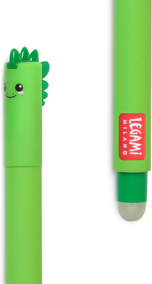 LEGAMI EP0007 Erasable Gel Ink Pen, 0.7 mm, Dinosaur, Pack of 1