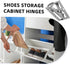 PRETYZOOM Shoe Cabinet Hinge Stainless Steel Tipping Frame for Hinged Shoe Rack Space Saving Flip Cabinet Mechanism